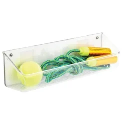 MDesign Wall Mount Plastic Home Storage Organizer Tray Basket Bin -Baxton Studio Store GUEST d4c27c5e 51b5 4ef9 8e95 96f0a2cd0ff6