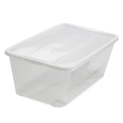 Life Story 5.7 L Clear Shoe & Closet Storage Box Stacking Container 4 Life Story 5.7 L Clear Shoe & Closet Storage Box Stacking Container - Image 2