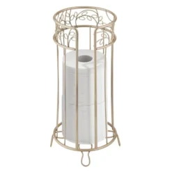 MDesign Decorative Metal Toilet Paper Storage Holder Stand, 3 Rolls -Baxton Studio Store GUEST d6cc02ca bbf0 479c 8db0 6cdae247ce05