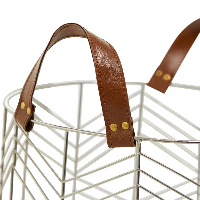 Set Of 3 Metal Storage Baskets - Olivia & May 5 Set Of 3 Metal Storage Baskets - Olivia & May - Image 3