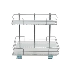 Household Essentials Double-Sided Pantry Organizer Nickel -Baxton Studio Store GUEST d858dd84 6937 4991 ad28 bb6952cddd56