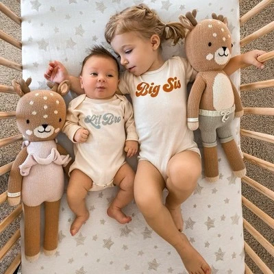 Ely's & Co. Baby Fitted Sheet 100% Combed Jersey Cotton Tan Drawn Star 4 Ely's & Co. Baby Fitted Sheet 100% Combed Jersey Cotton Tan Drawn Star - Image 2