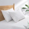 Puredown White Down Feather Bed Pillows With 300TC 100% Cotton Cover Set Of 2 -Baxton Studio Store GUEST daf5a47c 8656 4877 b126 bd32104d9621