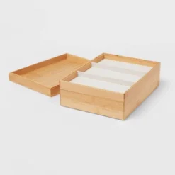 9" X 12" Stackable Bamboo Accessory Tray - Brightroom™ -Baxton Studio Store GUEST dbfe0d6f 1c5b 4ccd a8a9 a879eda1c6a5
