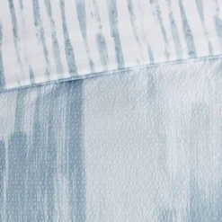 4pc King Brush Stroke Oversized Reversible Seersucker Comforter Set Blue - N Natori -Baxton Studio Store GUEST dd373706 033d 45a4 821d 704256f34861