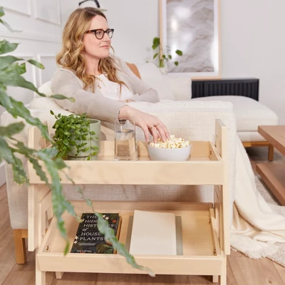 ECR4Kids Adjustable Stacking Shelf With Full Edge, Bookcase 5 ECR4Kids Adjustable Stacking Shelf With Full Edge, Bookcase - Image 3