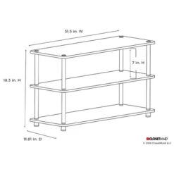 ClosetMaid 501500 Heavy Duty 3-Tier Shoe Organizer Rack For 12 Pairs Of Shoes, Cherry Finish -Baxton Studio Store GUEST dd9309b4 9cc2 4598 9013 fb5befe25afa
