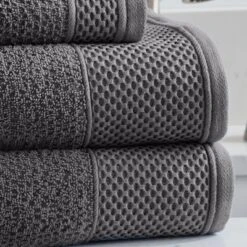 Market & Place Cotton Quick Dry Textured 6-Piece Bath Towel Set 14 Market & Place Cotton Quick Dry Textured 6-Piece Bath Towel Set -Baxton Studio Store GUEST dda4df35 d24b 400b 9177 c29451893c8b