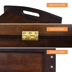 Costway 3-Tier Bamboo Shoe Bench Entryway Storage Rack Organizer Home Hallway BrownNature -Baxton Studio Store GUEST dddc3ab5 5da6 4d3e 97f9 f06dcfa5826a