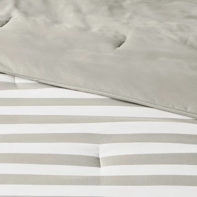 Microfiber Stripe Reversible Comforter - Room Essentials™ 8 Microfiber Stripe Reversible Comforter - Room Essentials™ - Image 6