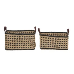 2pk Wood Storage Baskets Brown - Olivia & May 9 2pk Wood Storage Baskets Brown - Olivia & May -Baxton Studio Store GUEST df2705ea c5f6 479c 9b1f e0352b221b6b