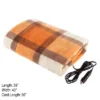Fleming Supply 12V Electric Car Blanket - Orange Plaid -Baxton Studio Store GUEST e02c42a9 4730 442f a850 400cb11a6781
