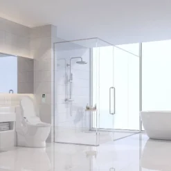 SB-3000 Electric Bidet Toilet Seat With Unlimited Heated Water And LED Night Light For Elongated Toilets White - SmartBidet -Baxton Studio Store GUEST e07ee97d 3ffc 4715 826a 683b496cd2a4