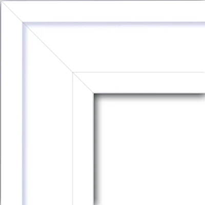 23" X 29" Non-Beveled Craftsman Wood Bathroom Wall Mirror White - Amanti Art 4 23" X 29" Non-Beveled Craftsman Wood Bathroom Wall Mirror White - Amanti Art - Image 2