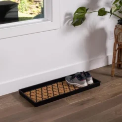 BirdRock Home Rubber Boot Tray With Coir Insert - 34 Inch -Baxton Studio Store GUEST e2229162 0c3c 4e9b 92e3 799f8f909759