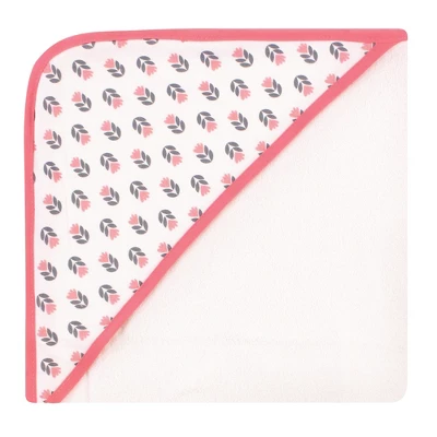 Hudson Baby Infant Girl Cotton Rich Hooded Towels, Girl Fox, One Size 5 Hudson Baby Infant Girl Cotton Rich Hooded Towels, Girl Fox, One Size - Image 3