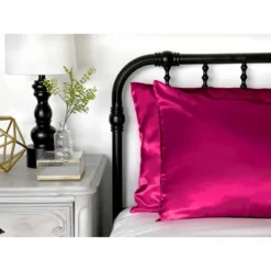 Morning Glamour Standard Satin Solid Pillowcase Set -Baxton Studio Store GUEST e2ba80ef 508f 4451 be1c 41647d201a63