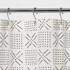 Shapes Shower Curtain White - Threshold™ -Baxton Studio Store GUEST e38afc4b 73d9 4b36 99e0 d504cc95dd92