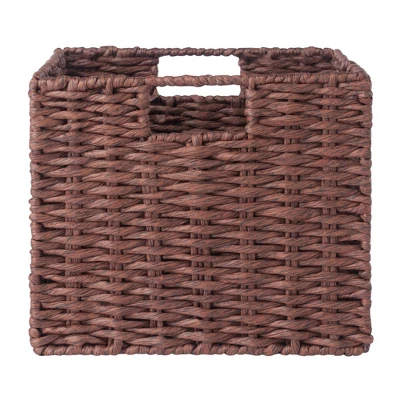 3pc Tessa Woven Rope 3 Small Basket Set Walnut - Winsome 6 3pc Tessa Woven Rope 3 Small Basket Set Walnut - Winsome - Image 4
