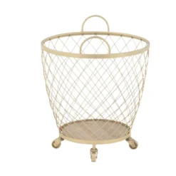 2pk Modern Metallic Rolling Baskets Gold - Olivia & May 10 2pk Modern Metallic Rolling Baskets Gold - Olivia & May -Baxton Studio Store GUEST e413908c 2cfe 4964 ad3d 341b1f4b1909