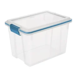 Sterilite 20 Quart Stackable Clear Plastic Storage Tote Container With Clear Gasket Latching Lid For Home And Office Organization, Clear -Baxton Studio Store GUEST e4ddfdfc 0f97 4cc5 80f3 150e8f8e1bef