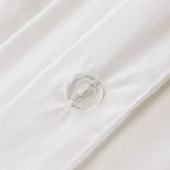 Elly Full/Queen 3pc Pom Pom Cotton Duvet Cover Set Ivory -Baxton Studio Store GUEST e573c094 b883 4fe3 b243 544fe70a5a39