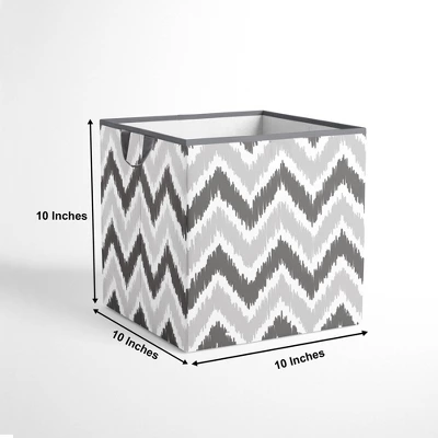Bacati - MixNMatch Gray Storage Box Small 6 Bacati - MixNMatch Gray Storage Box Small - Image 4
