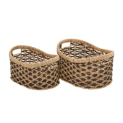 Set Of 2 Sea Grass Storage Baskets - Olivia & May 3 Set Of 2 Sea Grass Storage Baskets - Olivia & May