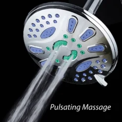 7" Six Setting Elite High Pressure Ultra Luxury Rainfall Shower Head Chrome - AquaDance -Baxton Studio Store GUEST e8db7623 9e04 42a3 afbe b4e6d4b144ca