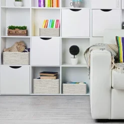 Sorbus Woven Storage Basket - 4-Piece Set