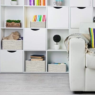 Sorbus Woven Storage Basket - 4-Piece Set 3 Sorbus Woven Storage Basket - 4-Piece Set