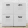Niche Cubo 4pk Foldable Fabric Storage Bin With Label Holder White -Baxton Studio Store GUEST e9ae0858 9c6c 49da 9c82 1d096a69cf3e