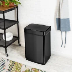 Honey-Can-Do 50L Stainless Steel Sensor Trash Can Black 12 Honey-Can-Do 50L Stainless Steel Sensor Trash Can Black -Baxton Studio Store GUEST e9b864f5 3107 4417 95f9 30921632c51f