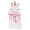 Hudson Baby Infant Girl Cotton Animal Face Hooded Towel, Modern Unicorn, One Size -Baxton Studio Store GUEST ec28c618 fdb2 4424 87a1 8e6e19f057cf