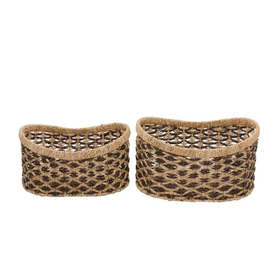 Set Of 2 Sea Grass Storage Baskets - Olivia & May 11 Set Of 2 Sea Grass Storage Baskets - Olivia & May - Image 9
