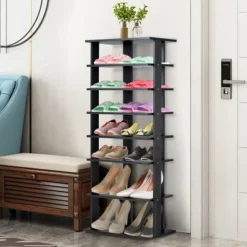 Patented 7-Tier Dual Shoe Rack Practical Free Standing Shelves Storage Shelves Concise -Baxton Studio Store GUEST f07e7d66 4b5e 4b2a a2c6 fae95e2a05c2
