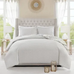 Madison Park 3pc Lian Cotton Floral Printed Reversible Duvet Cover Set -Baxton Studio Store GUEST f1073855 abcf 4260 8533 c060cf34e6e2