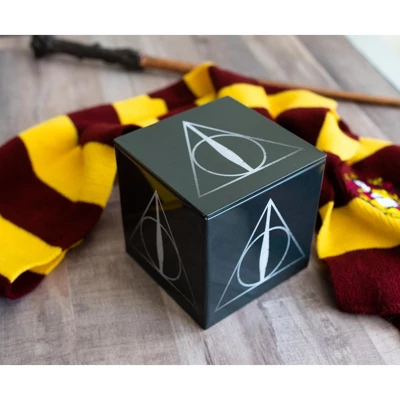 Ukonic Harry Potter Deathly Hallows Tin Storage Box Cube Organizer With Lid | 4 Inches 5 Ukonic Harry Potter Deathly Hallows Tin Storage Box Cube Organizer With Lid | 4 Inches - Image 3