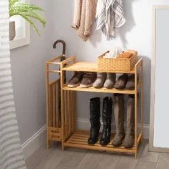 Organize It All Shoe Rack With Umbrella Stand Lohas 15 Organize It All Shoe Rack With Umbrella Stand Lohas -Baxton Studio Store GUEST f1803fe5 20af 48c7 831c 4f4809d58867