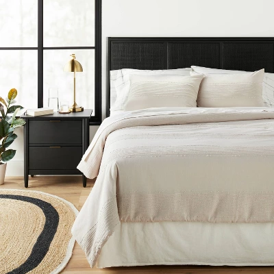 Slub Center Stripe Comforter Set - Hearth & Hand™ With Magnolia 5 Slub Center Stripe Comforter Set - Hearth & Hand™ With Magnolia - Image 3