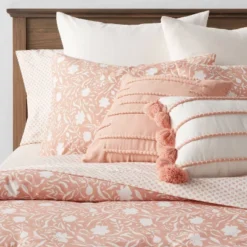 12pc Floral Boho Comforter & Sheets Set Terracotta Pink - Threshold™ 21 12pc Floral Boho Comforter & Sheets Set Terracotta Pink - Threshold™ -Baxton Studio Store GUEST f3330df4 d165 44ef 87fd 293b2d10cfce