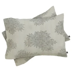 Iveta Abolina Beach Day Floral Pillow Sham Gray - Deny Designs® -Baxton Studio Store GUEST f40ca869 f6f3 4dc6 8e90 c5dcb8ce1032