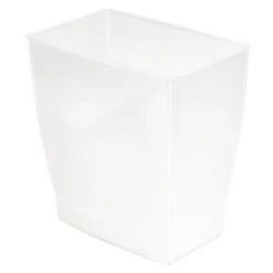 IDESIGN 11L Bath And Spa Plastic Rectangular Wastebasket -Baxton Studio Store GUEST f472b3f3 8ab5 4d4a 9d8a 43c4fb69cc68