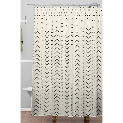 Iveta Abolina Mud Cloth Inspo VIII Shower Curtain White - Deny Designs 3 Iveta Abolina Mud Cloth Inspo VIII Shower Curtain White - Deny Designs