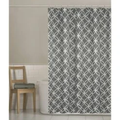 Emma Shower Curtain Gray - Zenna Home