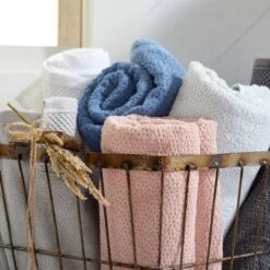 Market & Place Cotton Quick Dry Textured 6-Piece Bath Towel Set 16 Market & Place Cotton Quick Dry Textured 6-Piece Bath Towel Set -Baxton Studio Store GUEST f7ff8fc9 93cb 4224 8ca0 9228335fa98c