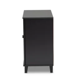Shelf Wood Shoe Storage Cabinet Glidden Finished Dark Gray - Baxton Studio -Baxton Studio Store GUEST f8049300 4c21 4e7f b475 f1e5b52261a4
