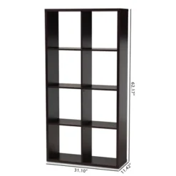 Janne 8 Cube Multipurpose Storage Shelf Dark Brown - Baxton Studio -Baxton Studio Store GUEST f96fa2b8 a6dc 41ff 8ee0 9e14c0a35a89