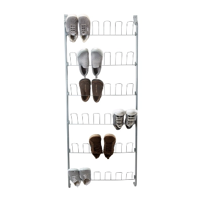 Organize It All Overdoor Wire Shoe Rack Basic Collection 4 Organize It All Overdoor Wire Shoe Rack Basic Collection - Image 2