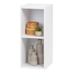 IRIS USA 2 Tire Space Saving Cube Organizer With Height Adjustable Shelf -Baxton Studio Store GUEST f9dda8af 2ed8 4d5c b2f1 56951231f6c4